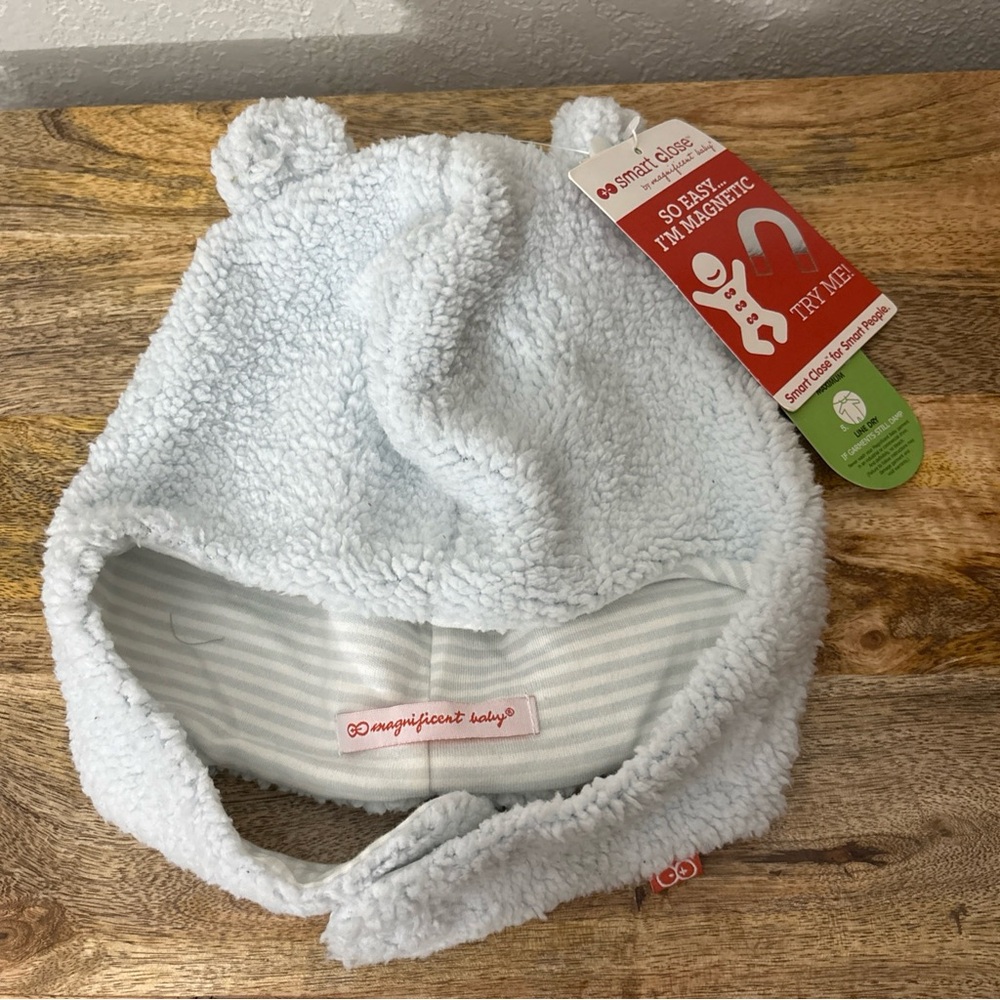 Magnificent Baby Fleece Bear Hat Blue sorbet 18-24 mons Magnetic NEW